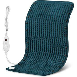 Heating Pad for Back Pain Relief, 6 Temperature Settings, 17"x33" Large (Green)